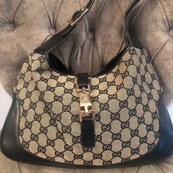 Gucci Handbags - Authentic Vintage GUCCI Jackie Canvas Hobo